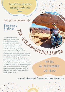 Potopisno predavanje ZDA Barbara Kelher vabilo